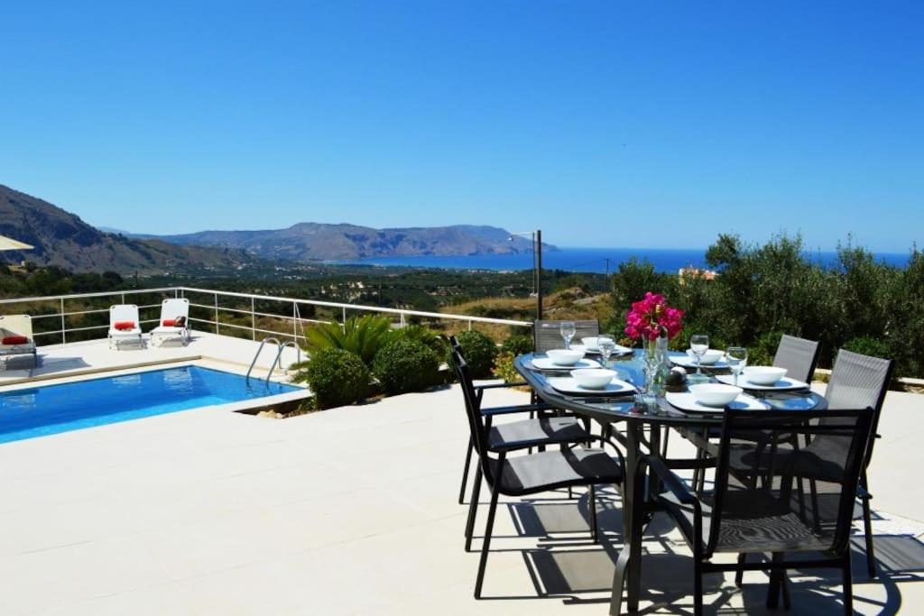 Villa Vuna - Private Pool -Sea View Chania  Buitenkant foto