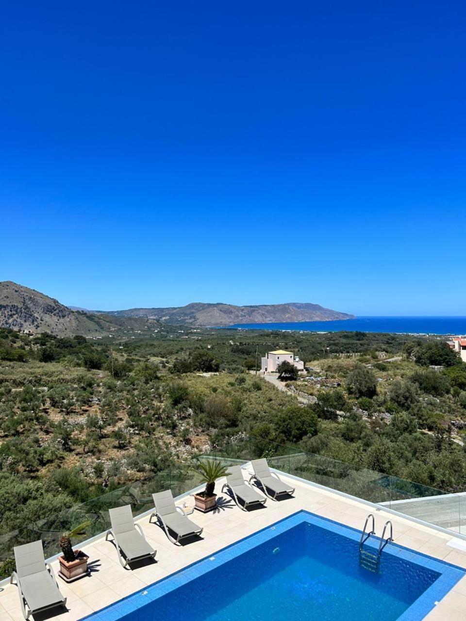 Villa Vuna - Private Pool -Sea View Chania  Buitenkant foto
