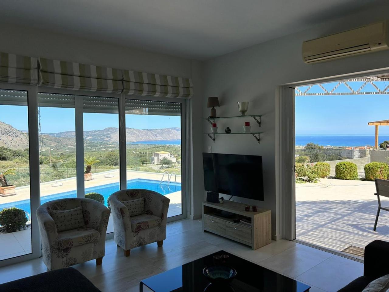 Villa Vuna - Private Pool -Sea View Chania  Buitenkant foto