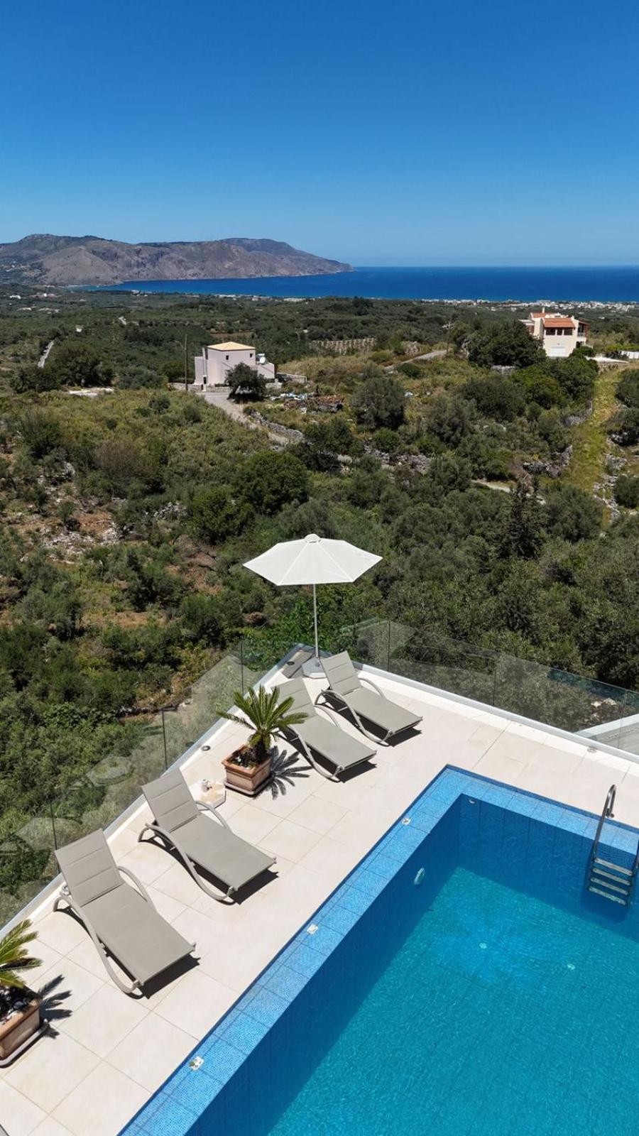 Villa Vuna - Private Pool -Sea View Chania  Buitenkant foto